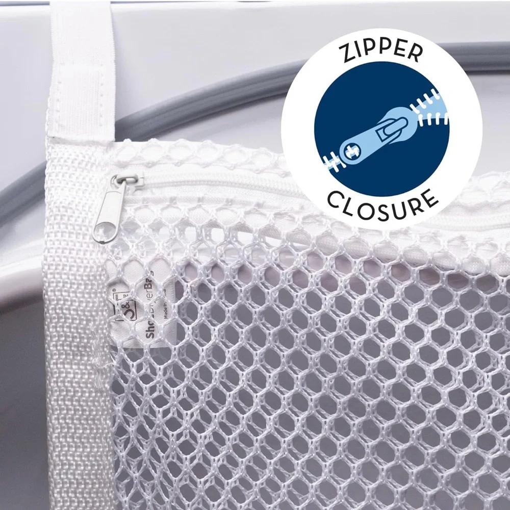 S&T INC. Sneaker Dryer Bag, Dryer Door Shoe Net with Elastic Straps, Sneaker Bag